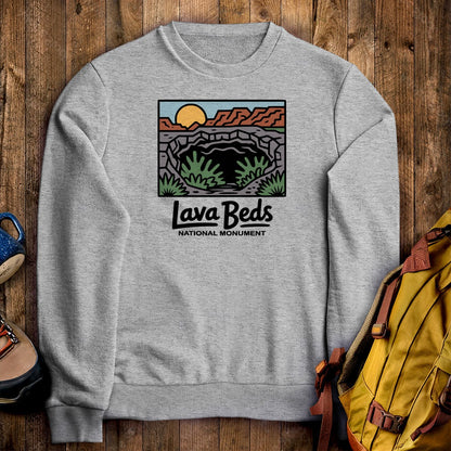 Lava Beds National Monument Crewneck Sweatshirt