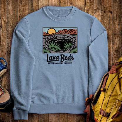 Lava Beds National Monument Crewneck Sweatshirt