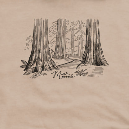 Muir Woods Line Drawing Hoodie