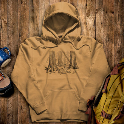 Muir Woods Line Drawing Hoodie