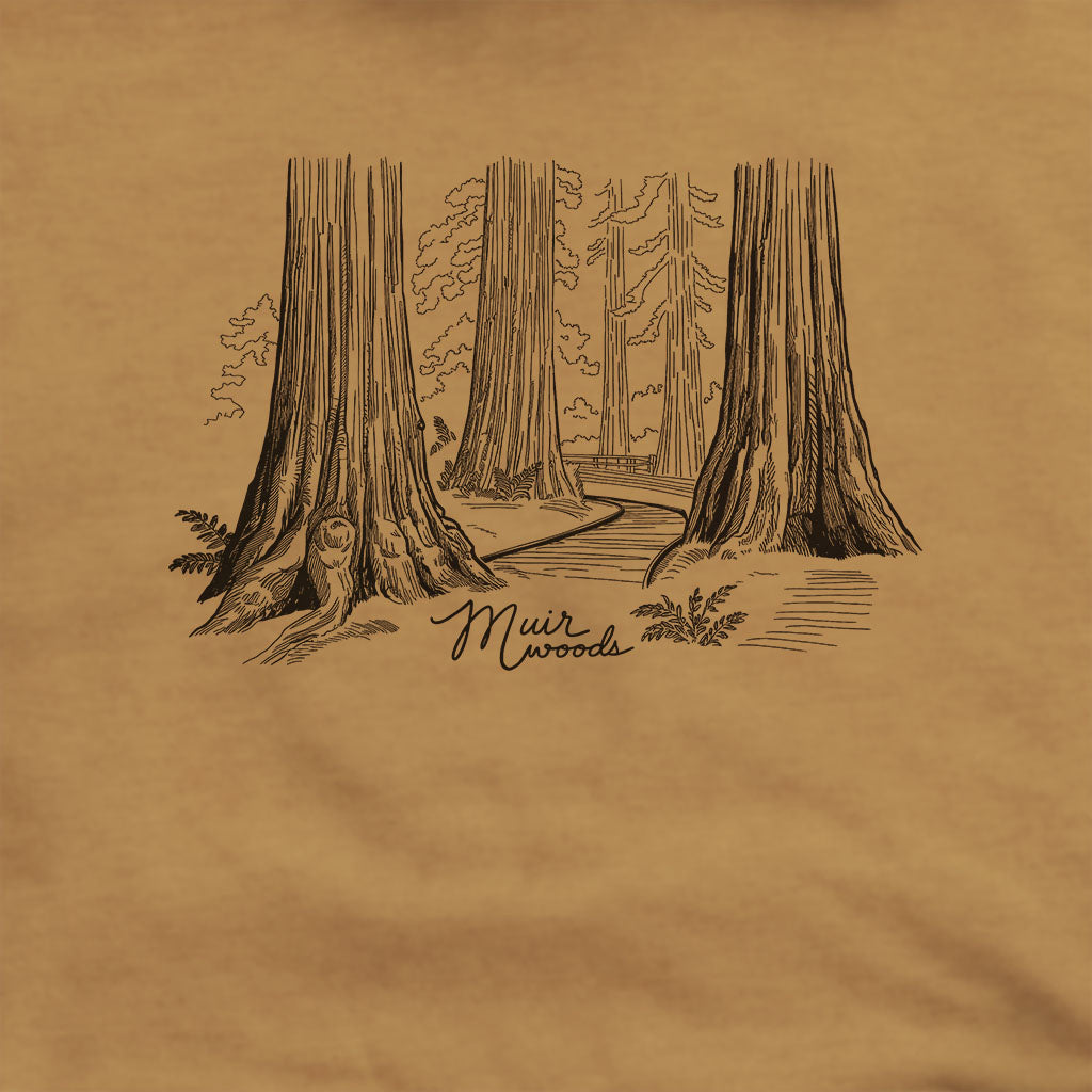 Muir Woods Line Drawing Hoodie