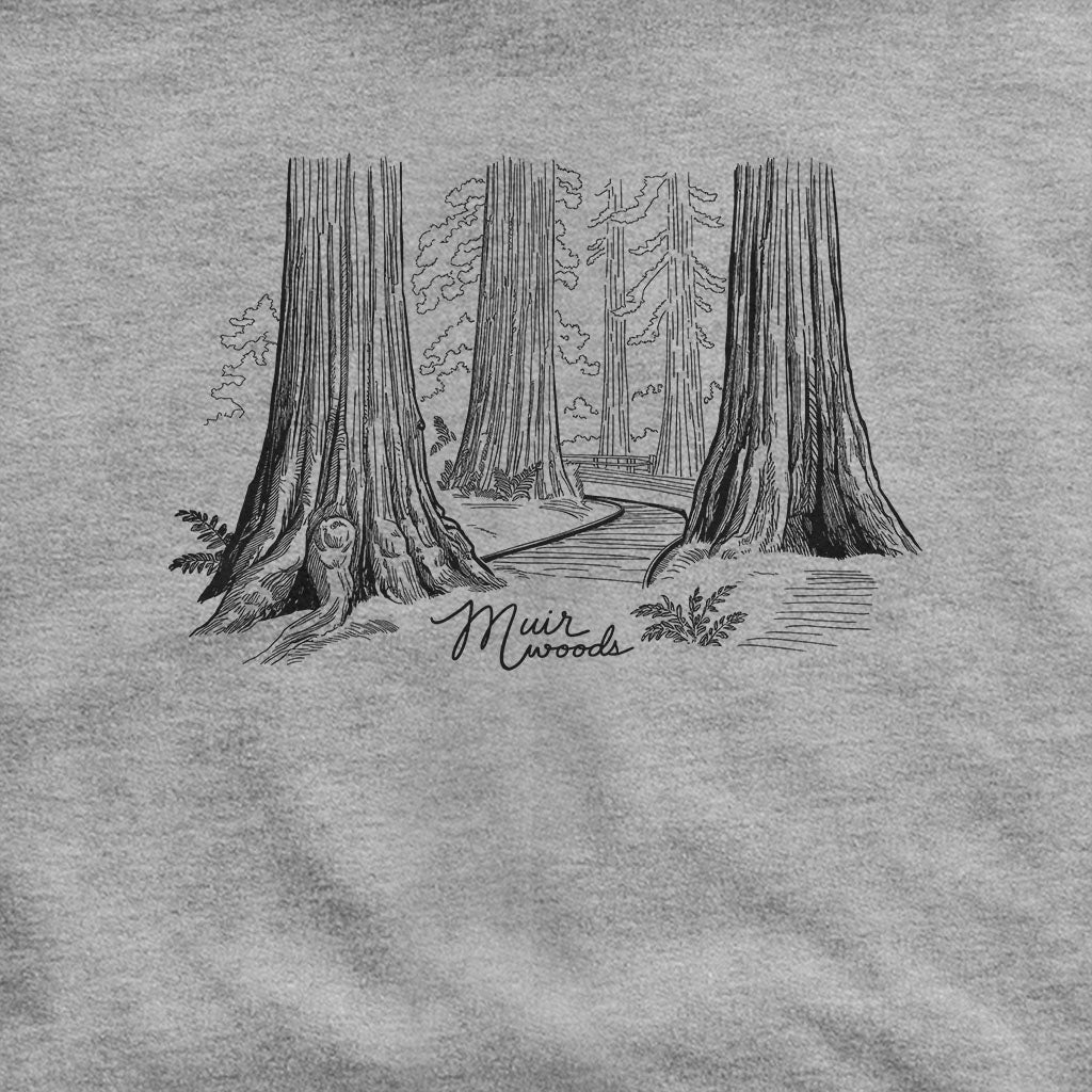 Muir Woods Line Drawing Hoodie