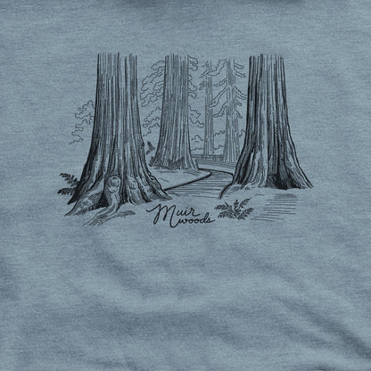 Muir Woods Line Drawing Hoodie