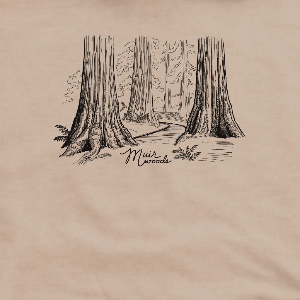 Muir Woods Line Drawing Crewneck Sweatshirt