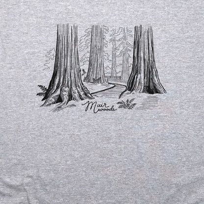 Muir Woods Line Drawing Crewneck Sweatshirt