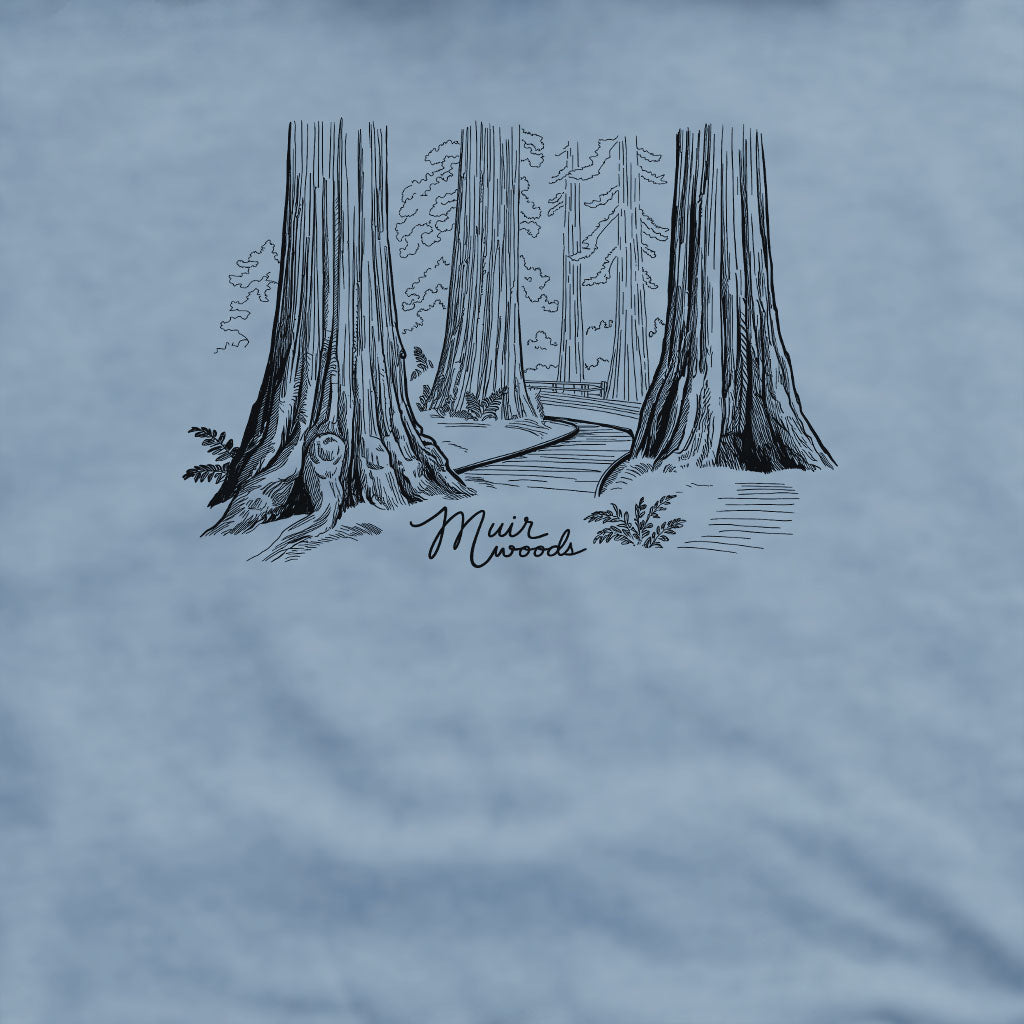 Muir Woods Line Drawing Crewneck Sweatshirt