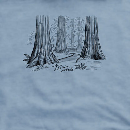 Muir Woods Line Drawing Crewneck Sweatshirt