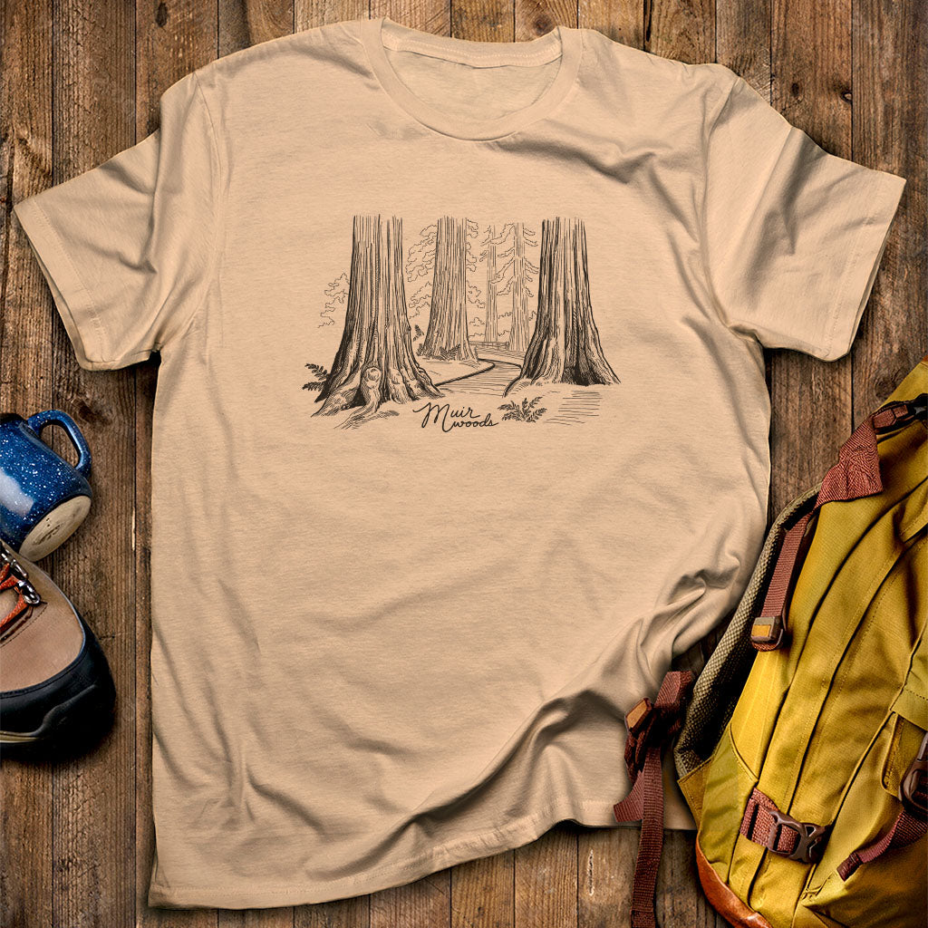 Muir Woods Line Drawing T-Shirt