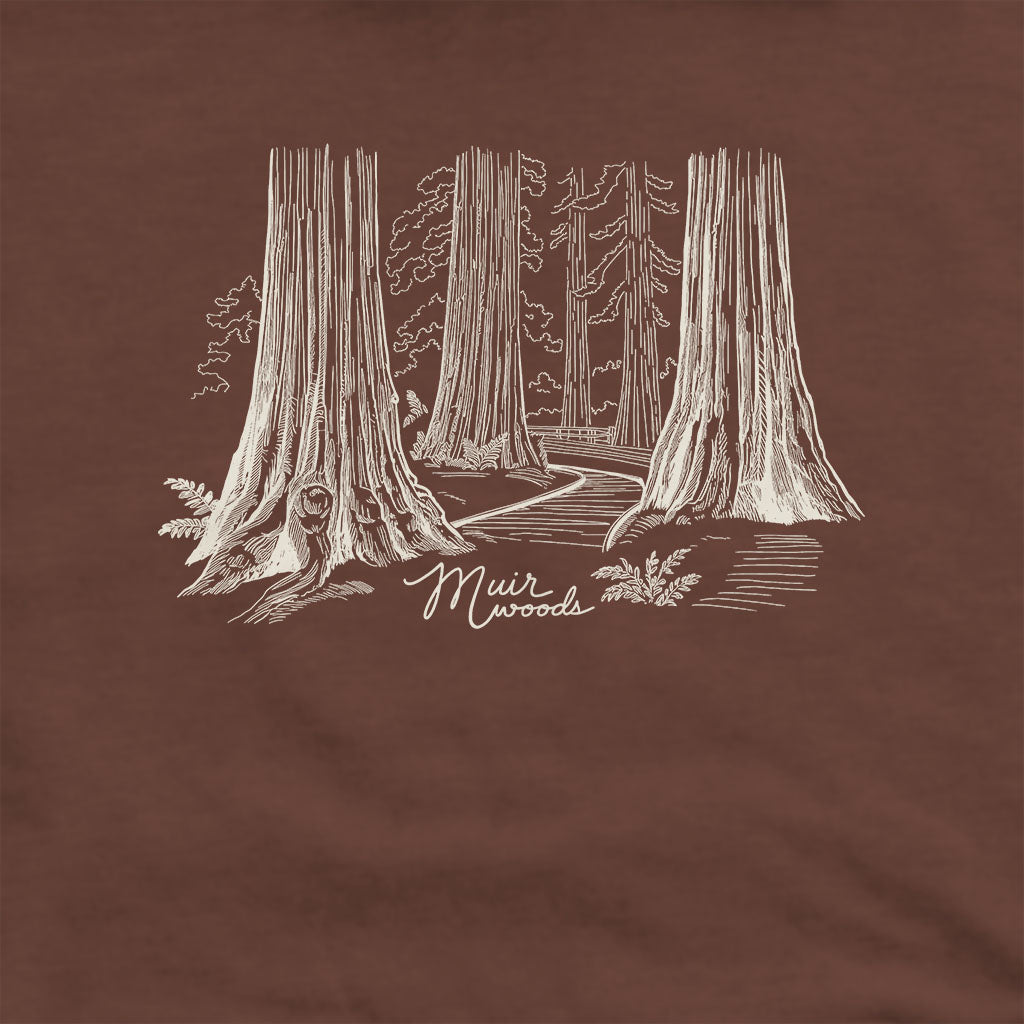 Muir Woods Line Drawing Hoodie