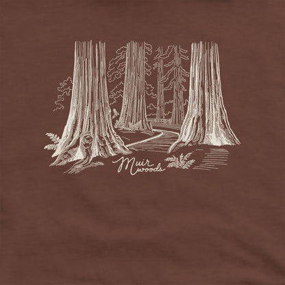 Muir Woods Line Drawing Hoodie