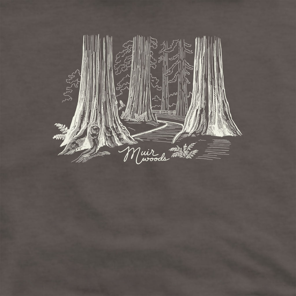 Muir Woods Line Drawing Crewneck Sweatshirt