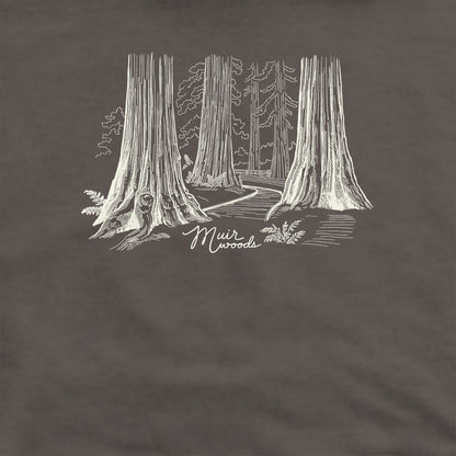 Muir Woods Line Drawing Crewneck Sweatshirt