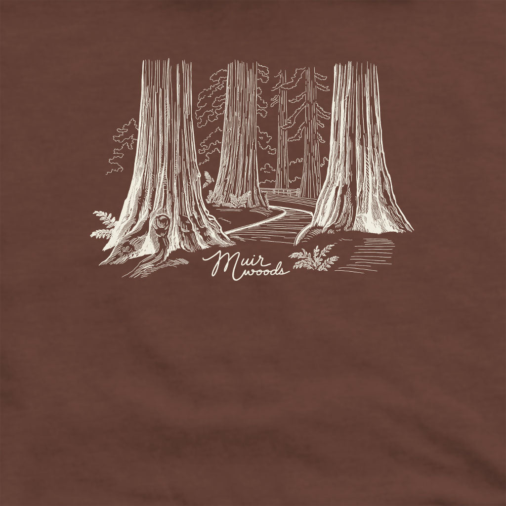 Muir Woods Line Drawing Crewneck Sweatshirt