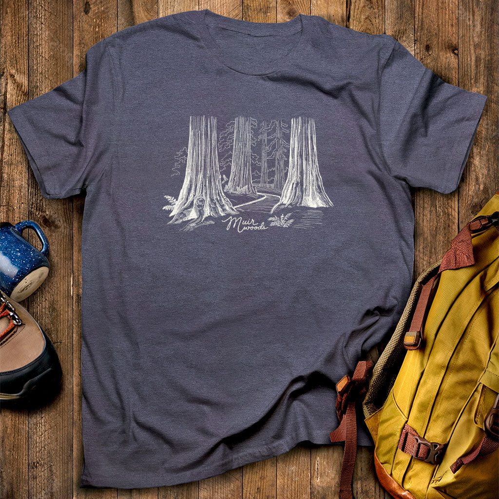 Muir Woods Line Drawing T-Shirt