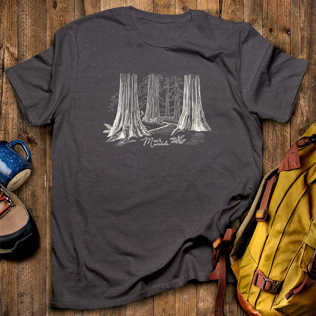Muir Woods Line Drawing T-Shirt