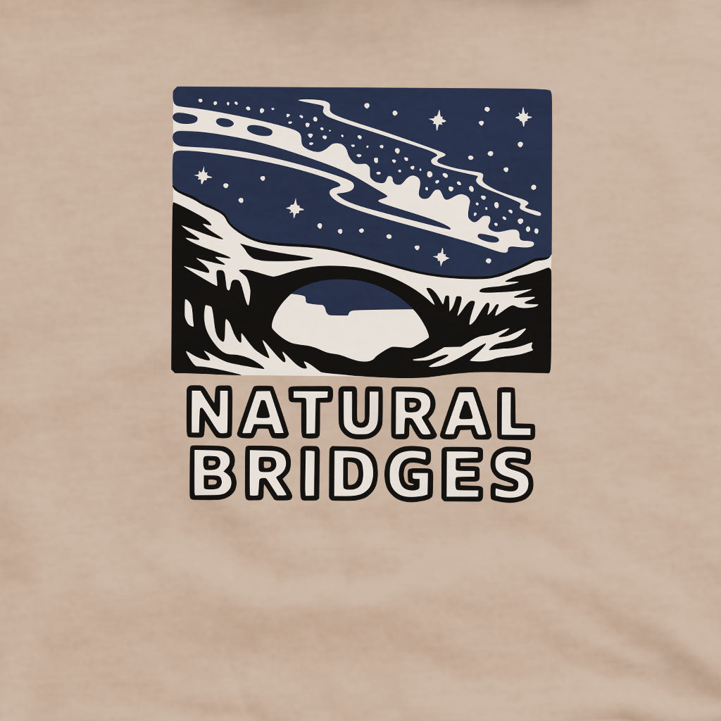 Natural Bridges National Monument at Night Crewneck Sweatshirt