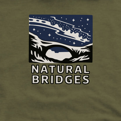 Natural Bridges National Monument at Night Crewneck Sweatshirt