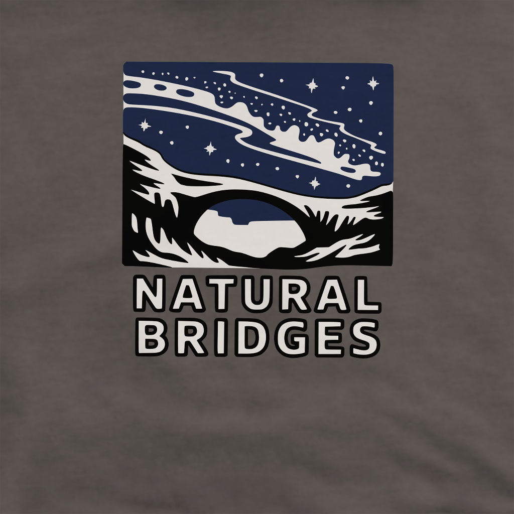 Natural Bridges National Monument at Night Crewneck Sweatshirt