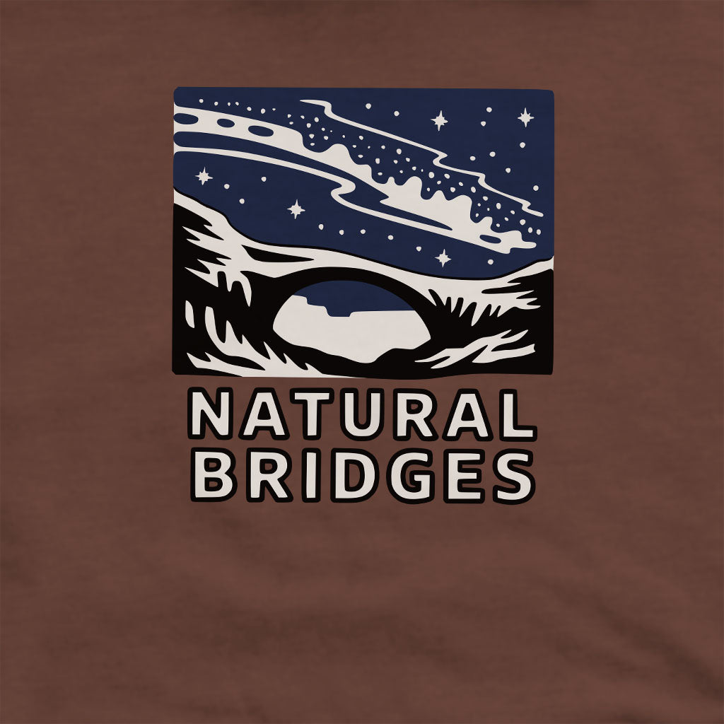 Natural Bridges National Monument at Night Crewneck Sweatshirt