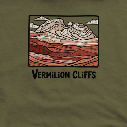 Vermilion Cliffs Crewneck Sweatshirt Adventure and Outdoors Themed Sweatshirt