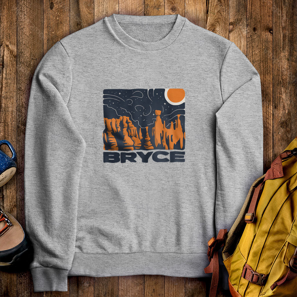 Bryce Canyon National Park at Night Crewneck Sweatshirt