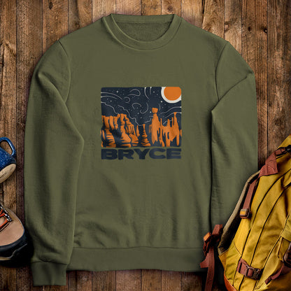 Bryce Canyon National Park at Night Crewneck Sweatshirt
