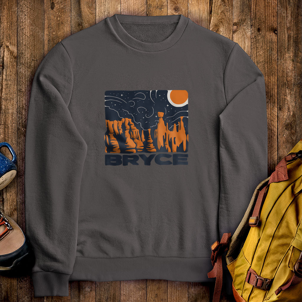 Bryce Canyon National Park at Night Crewneck Sweatshirt