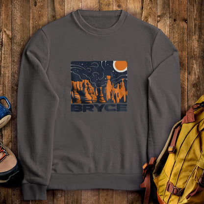 Bryce Canyon National Park at Night Crewneck Sweatshirt
