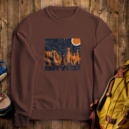 Bryce Canyon National Park at Night Crewneck Sweatshirt
