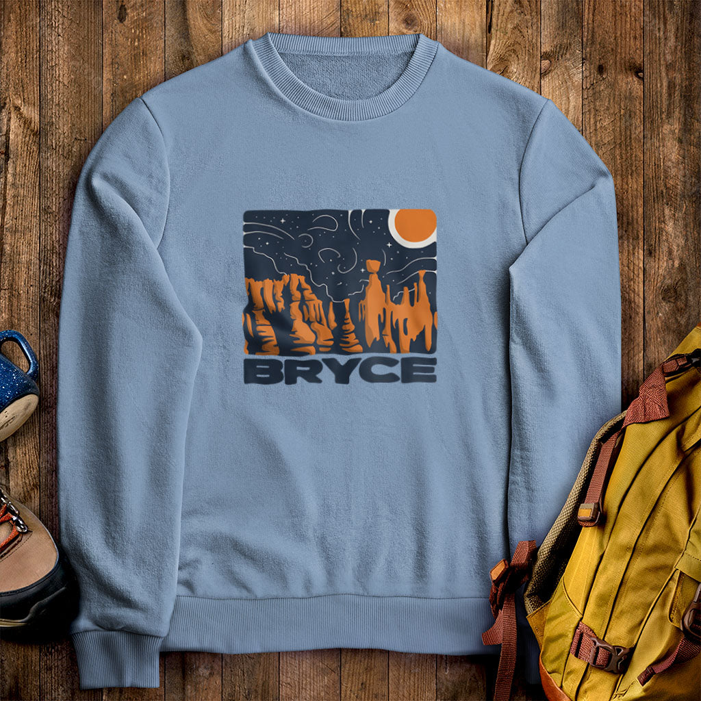 Bryce Canyon National Park at Night Crewneck Sweatshirt