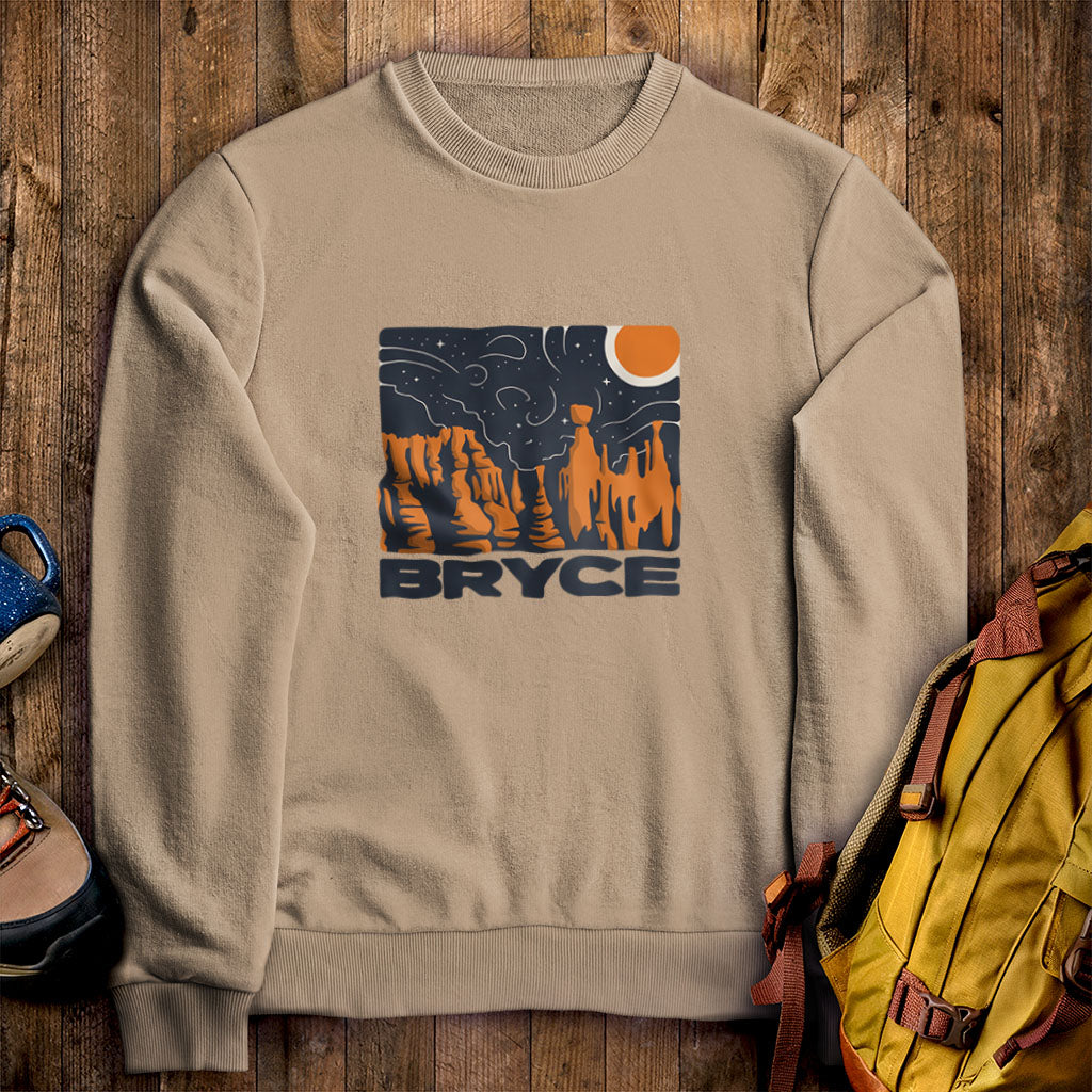 Bryce Canyon National Park at Night Crewneck Sweatshirt