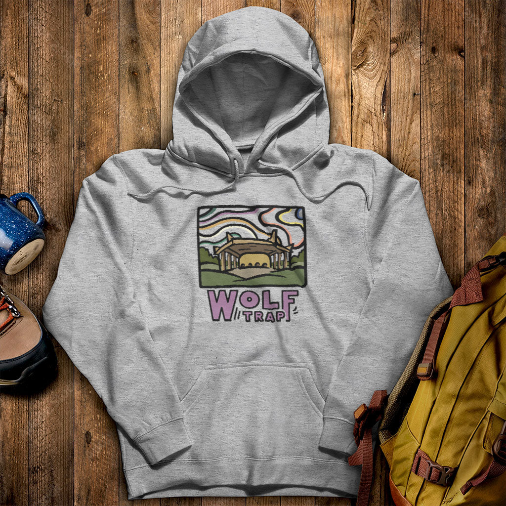 Wolf Trap Hoodie Sport Grey Adventure and Outdoors Themed Hoodie