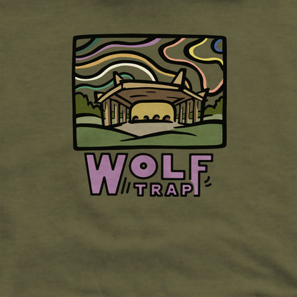 Wolf Trap Crewneck Sweatshirt Adventure and Outdoors Themed Sweatshirt