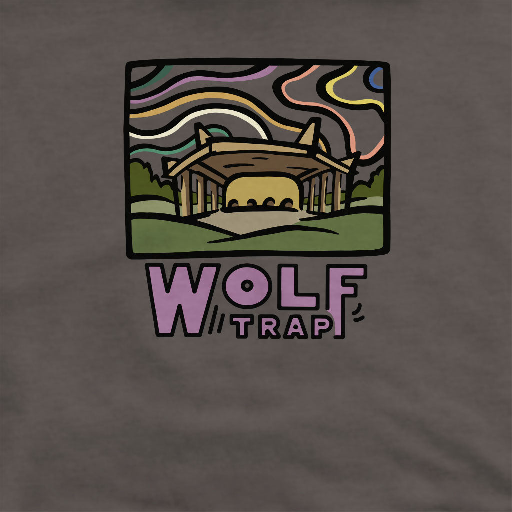 Wolf Trap Crewneck Sweatshirt Adventure and Outdoors Themed Sweatshirt