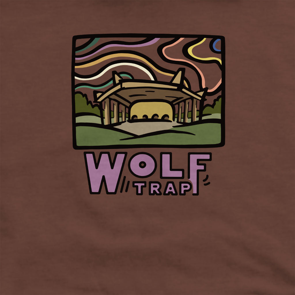 Wolf Trap Crewneck Sweatshirt Adventure and Outdoors Themed Sweatshirt