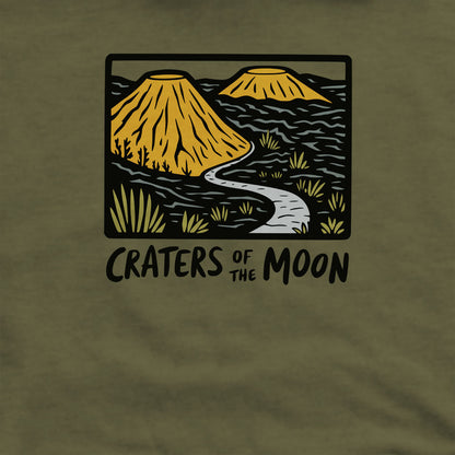 Craters of the Moon National Monument Crewneck Sweatshirt Adventure and Outdoors Themed Sweatshirt