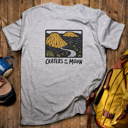 Craters of the Moon National Monument T-Shirt Sport Grey Adventure and Outdoors Themed T-Shirt