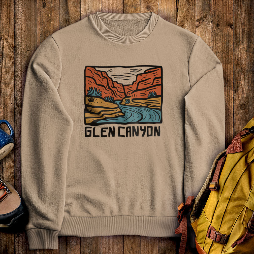 Glen Canyon National Recreation Area Crewneck Sweatshirt Sand Adventure and Outdoors Themed Sweatshirt