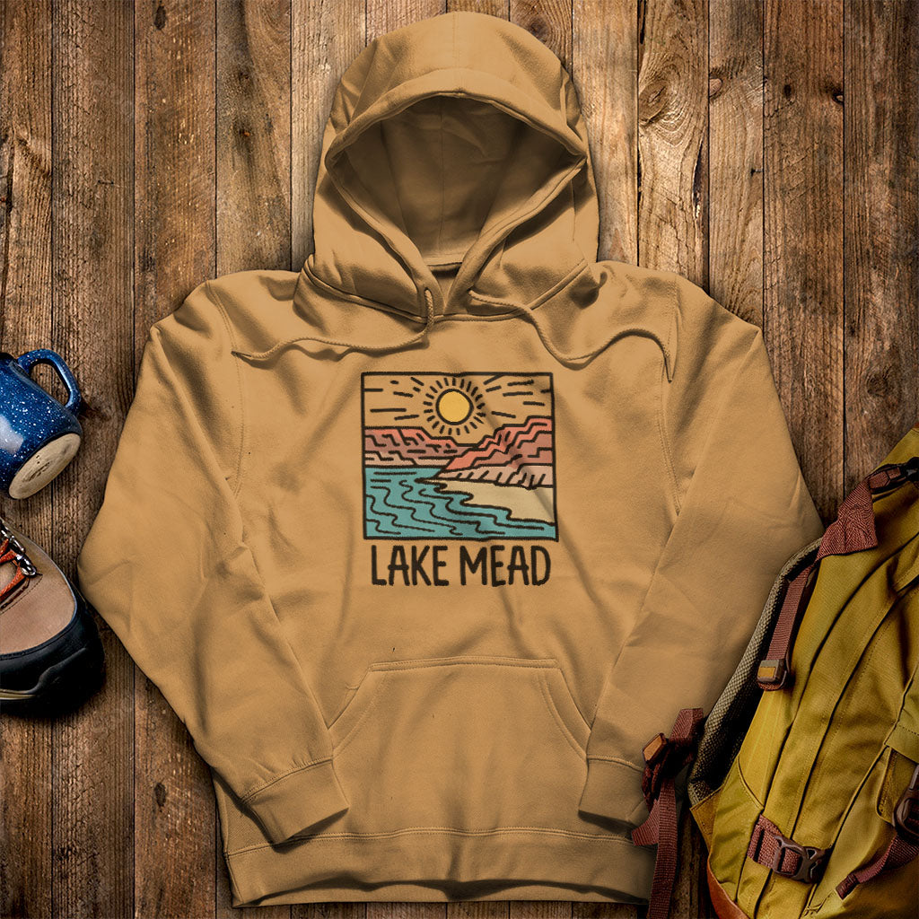 Lake Mead National Recreation Area Hoodie Mustard Adventure and Outdoors Themed Hoodie