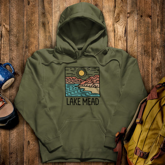 Lake Mead National Recreation Area Hoodie Military Green Adventure and Outdoors Themed Hoodie