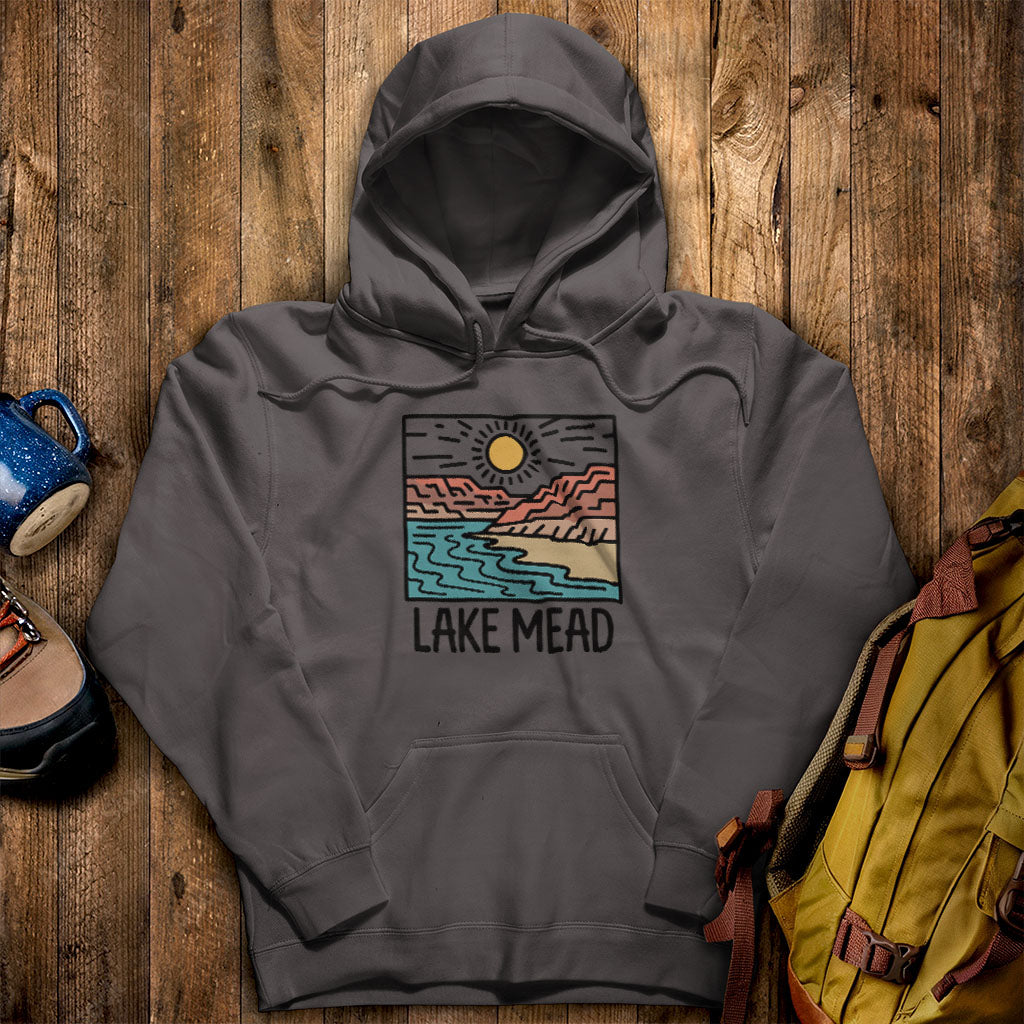 Lake Mead National Recreation Area Hoodie Charcoal Adventure and Outdoors Themed Hoodie