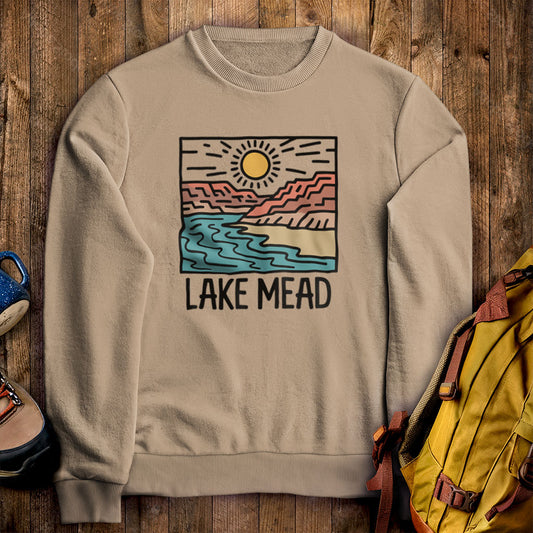 Lake Mead National Recreation Area Crewneck Sweatshirt Sand Adventure and Outdoors Themed Sweatshirt