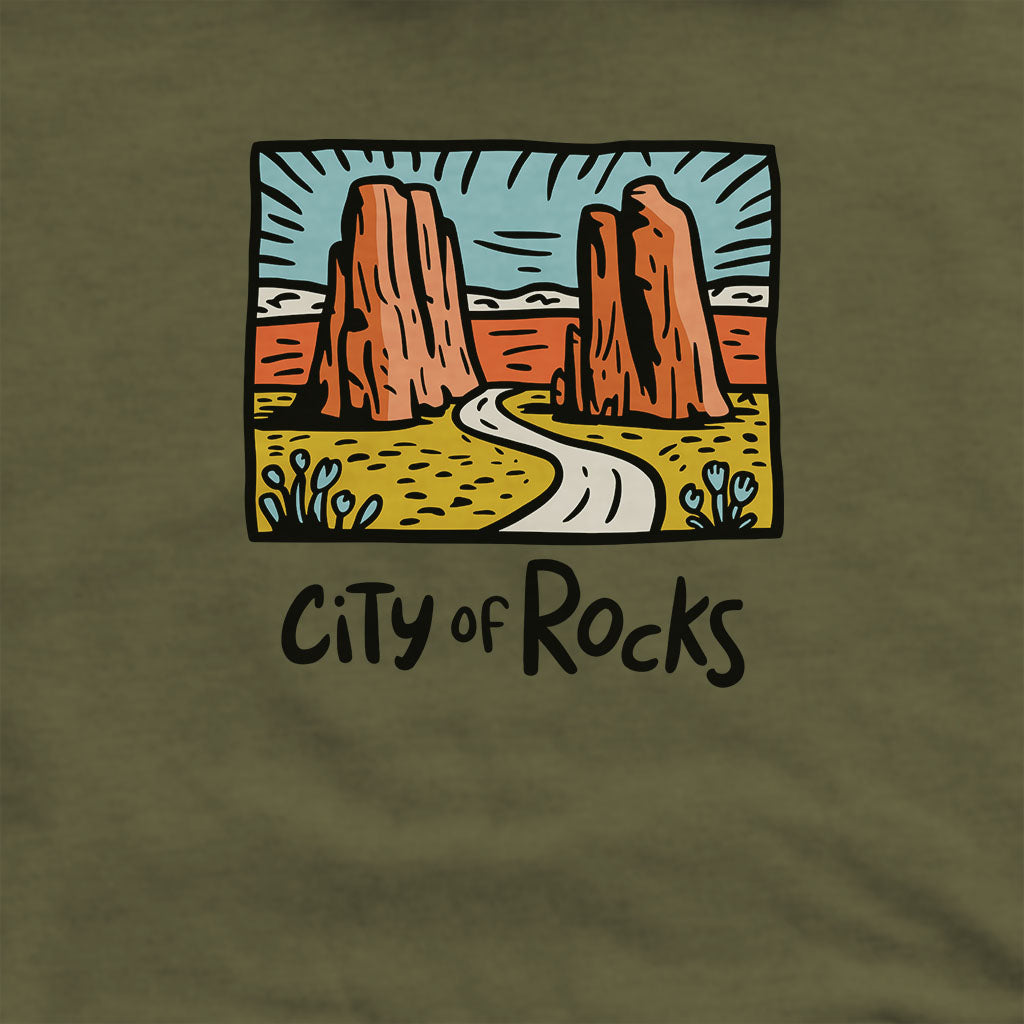 City of Rocks National Reserve Hoodie Adventure and Outdoors Themed Hoodie