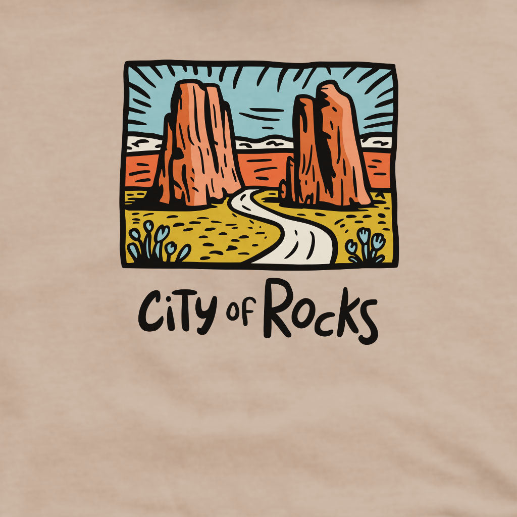 City of Rocks National Reserve Crewneck Sweatshirt Adventure and Outdoors Themed Sweatshirt