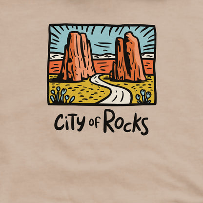 City of Rocks National Reserve Crewneck Sweatshirt Adventure and Outdoors Themed Sweatshirt
