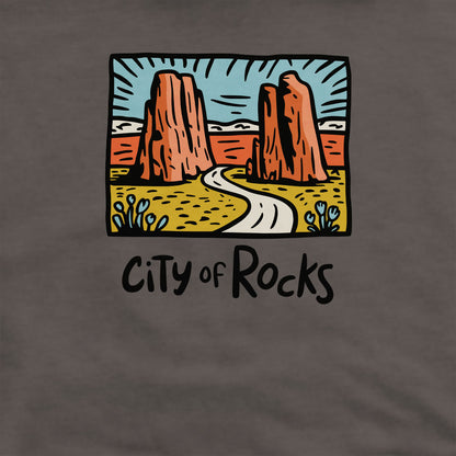 City of Rocks National Reserve Crewneck Sweatshirt Adventure and Outdoors Themed Sweatshirt
