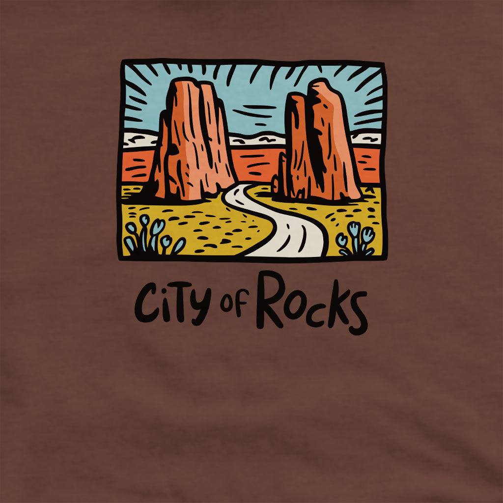 City of Rocks National Reserve Crewneck Sweatshirt Adventure and Outdoors Themed Sweatshirt