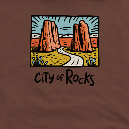 City of Rocks National Reserve Crewneck Sweatshirt Adventure and Outdoors Themed Sweatshirt