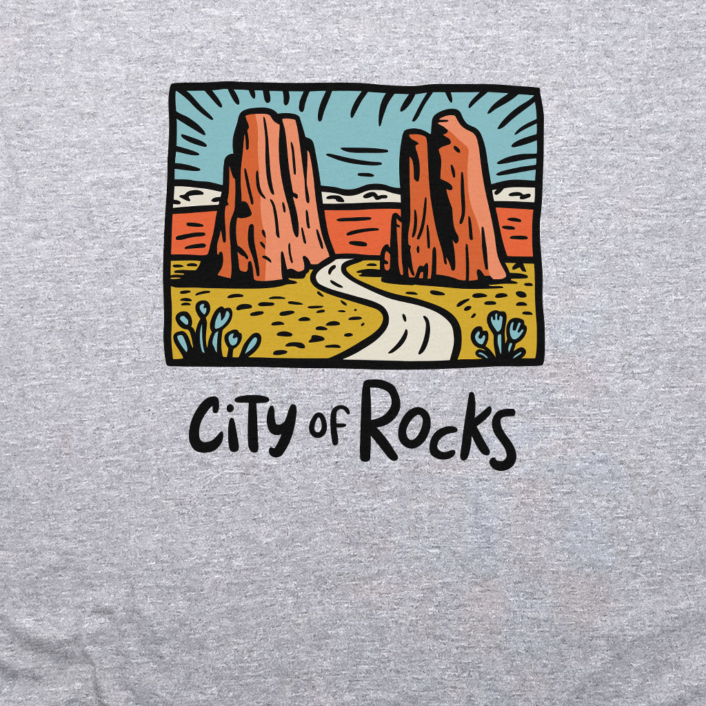 City of Rocks National Reserve Crewneck Sweatshirt Adventure and Outdoors Themed Sweatshirt