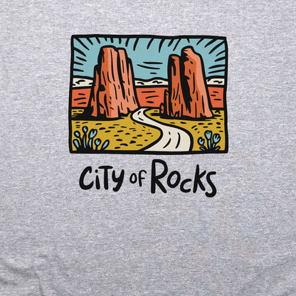 City of Rocks National Reserve Crewneck Sweatshirt Adventure and Outdoors Themed Sweatshirt